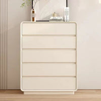 Solid Wood 30cm Slim Dresser, Cream Style Bedroom Nightstand, End of Bed Storage Cabinet with Drawers, Wall-Mounted Organizer