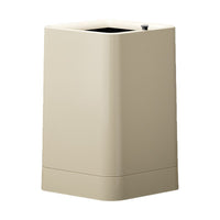 Nordic Style Double-Layer Waste Bin for Bathroom & Hotel Rooms, Cream/Red