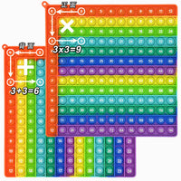 Multiplication Pop Fidget Toy Educational Math Learning Game