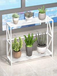 Multi-Tier Metal Plant Stand for Indoor Windowsill and Balcony, Succulent Display Shelf