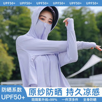 Women's UPF 50+ Sun Protection Cape Jacket for Outdoor Activities