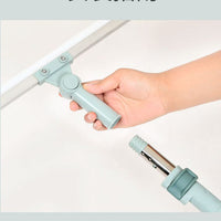 Magic Silicone Squeegee Broom for Floor Cleaning, Extendable Water Wiper for Bathroom Hair and Mop