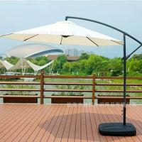 Outdoor Cantilever Patio Umbrella with Base, Large Garden & Balcony Sunshade