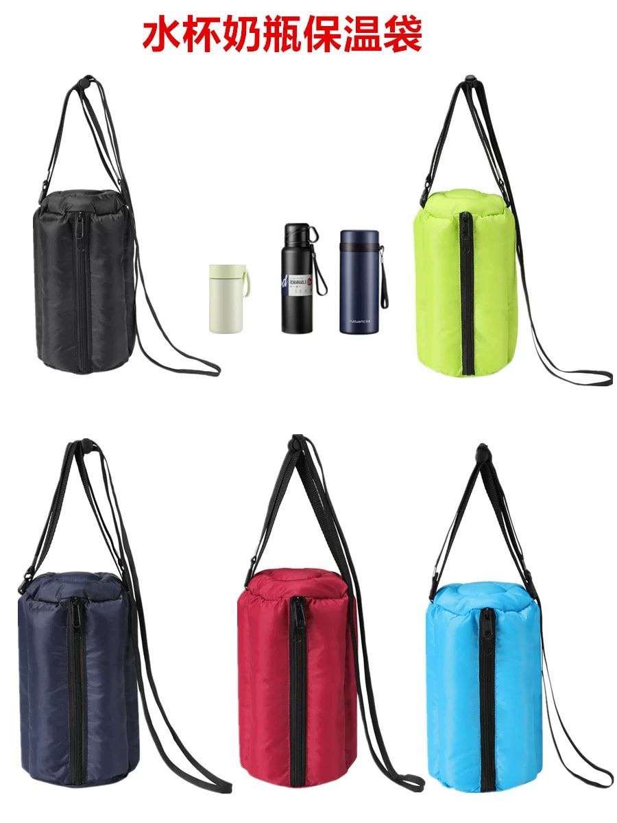 Outdoor Waterproof Insulated Bottle Carrier Bag with Shoulder Strap