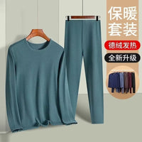 Men's Thermal Underwear Set, Fleece Lined, Crew Neck, Slim Fit