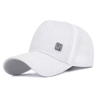 Men's Summer Golf Cap Breathable Sweat-Absorbing Large Head Circumference High-Crown Baseball Sun Hat