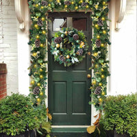 Christmas Garland Wreath for Door, Window, Staircase, and Mall Decoration - Festive Holiday Ornament
