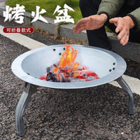 Versatile Charcoal Brazier for Indoor/Outdoor Heating, Tea Boiling, and BBQ