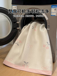 Machine Washable Baby-Grade Ice Silk Cooling Mat for Summer, Foldable Air Conditioning Soft Mat