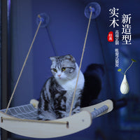 Suction Cup Cat Hammock Window Perch - Detachable & Washable Sunbathing Bed for Cats