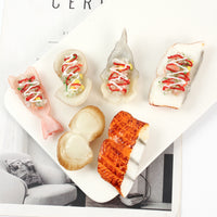 Realistic Japanese Sushi Food Keychain - Miniature Salad Sauce Eel Shrimp Sushi Model for Restaurants & Gifts