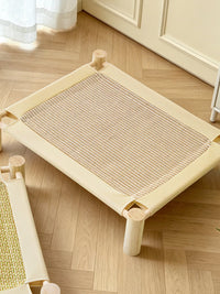 Elevated Pet Cooling Bed with Removable Mat for Small to Medium Dogs and Cats