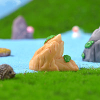Miniature Resin Mountain Aquarium Ornament for Micro Landscape Gardening