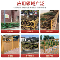 Stainless Steel Bamboo-Style Garden Fence for Courtyards and Parks