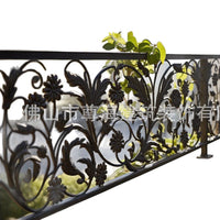 Galvanized Steel Stair Railing for Indoor Outdoor Villa Garden Fences - Custom Design
