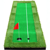 Portable Foldable Golf Practice Mat for Indoor and Outdoor Swing Training, Thick Long-Grass Turf