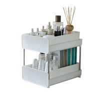 Under-Sink Pull-Out Storage Organizer for Bathroom and Kitchen Cabinets