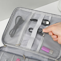 Travel Electronic Organizer Bag Set - Oxford Cloth Cable, Power Bank, and Underwear Storage
