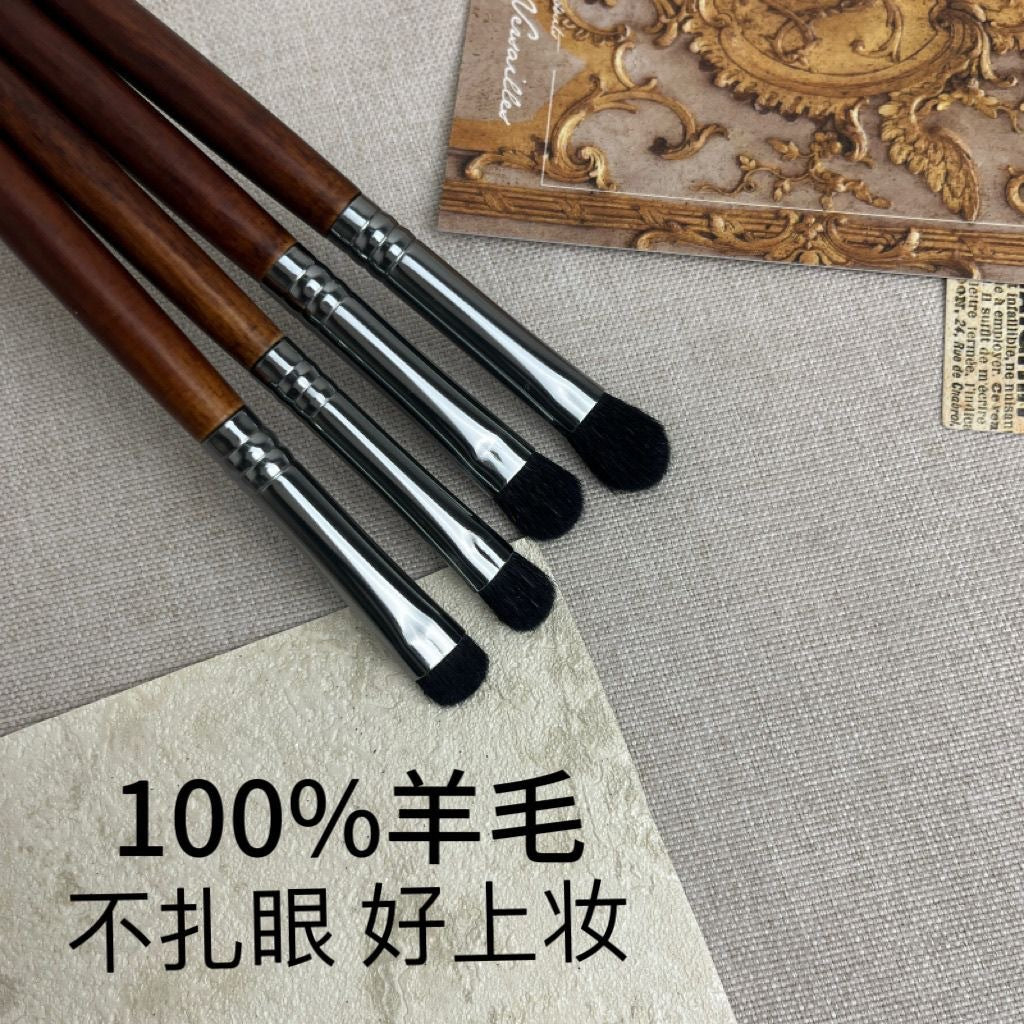 Cangzhou 4-Piece Pure Wool Eyeshadow Brush Set for Blending and Detailing