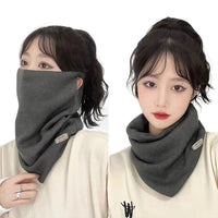 Winter Neck Warmer with Ear Loops - Windproof Thermal Face Mask for Cycling & Outdoor Activities