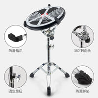 AS 12-inch Silent Drum Pad Set for Beginner Drummers with Metronome and Stand