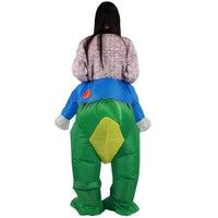 Inflatable Dinosaur Rider Costume for Christmas & Party Cosplay