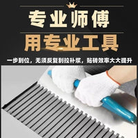 Notched Trowel Stainless Steel Square Tooth Plastering Tool for Tile Laying