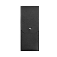 Portable PU Leather Makeup Brush Holder with Snap Closure for Travel