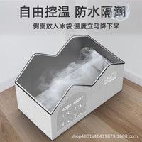 Pet Cooling House for Cats and Small Dogs, Summer Ice Nest with Cooling Gel Packs