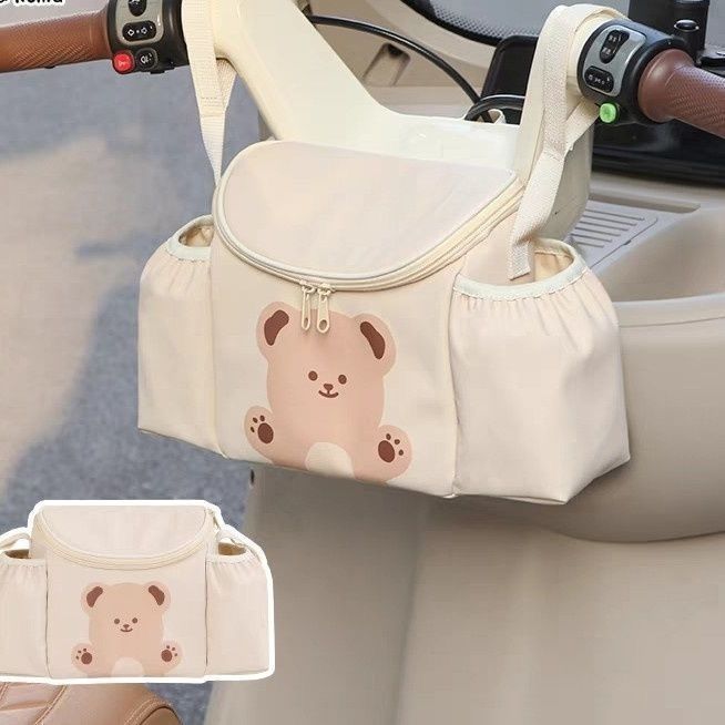 Electric Scooter Storage Bag Waterproof Hanging Organizer for Tricycles & Strollers