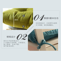 Nordic Style Linen Blend Seat Cushion for Dining Chairs, Office Chairs, Car Seats