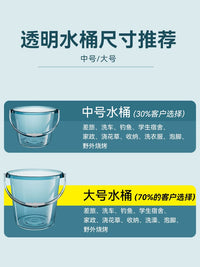 Portable Plastic Bucket with Lid for Home Storage, Laundry, and Dormitory Use