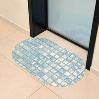 Diatomaceous Earth Bath Mat Quick Dry Non-Slip Absorbent Floor Mat for Shower and Entryway