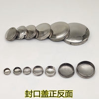 Stainless Steel Round Tube End Cap Plug, Weld-Free Internal Stopper for Pipes, Decorative Hole Cover