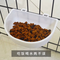 Pet Hanging Bowl for Cages and Carriers - Food and Water Dish for Cats, Dogs, and Rabbits