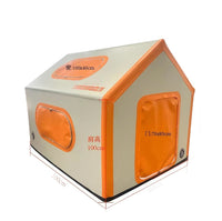 Inflatable House-Shaped Camping Tent with Skylight Option and Mattress Option