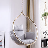 Bubble Hanging Chair Acrylic Swing for Indoor Outdoor Balcony Patio