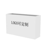 Outdoor Commercial Iron Planter Box for Cafes & Streetscapes, Rectangular Divider Flower Bed