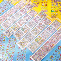 1000 Designs Guka Stickers for Kids, DIY Long Strip & Small Round Stickers for Elementary School Students, Children's Decorations