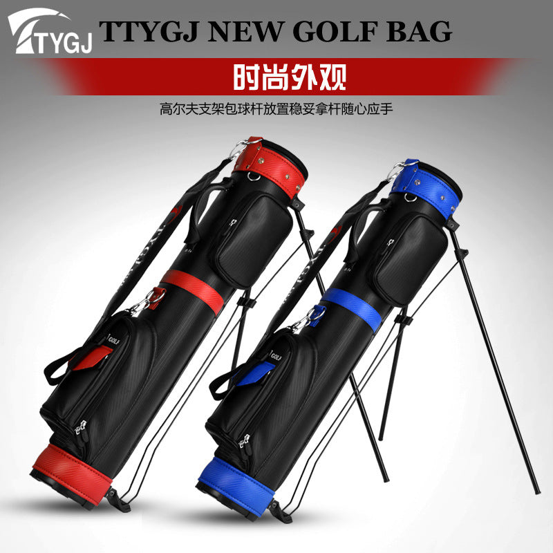 TTYGJ Lightweight Golf Stand Bag for Men and Women, PU Leather Half Set Club Carry Bag