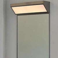 Bauhaus Modern Stainless Steel Bathroom Square Mirror with Smart Sensor Dimming Light