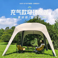 Automatic Inflatable Dome Tent with Sunshade - Waterproof Portable Camping Shelter for 4-6 People
