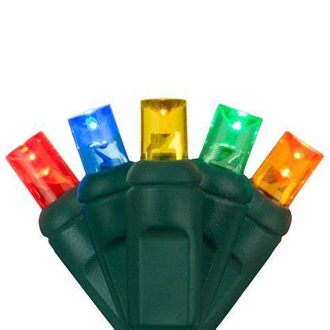 Commercial Grade 110V Outdoor 5mm Mini LED Christmas String Lights for Holiday Tree Decoration