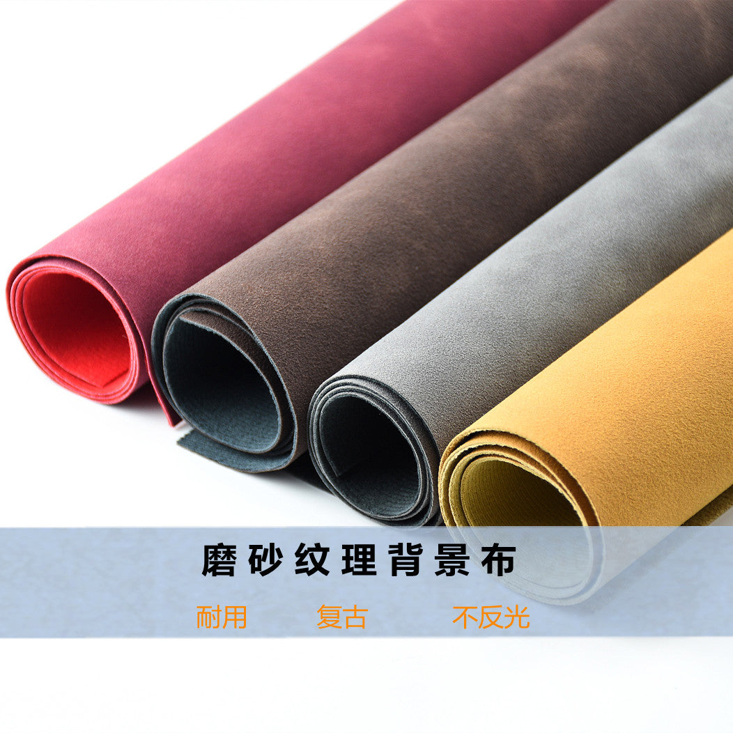 Matte PU Leather Photography Backdrop Retro Dual-Tone Light-Absorbing Fabric