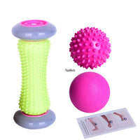 Yoga Massage Stick and Fascia Ball Set - 4-Piece Muscle Relaxation Kit for Fitness and Recovery