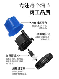 Submersible Water Pump for Fish Tank Aquarium, Silent Circulation Filter Pump, 110V-220V Rockery Fountain Pump
