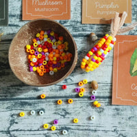 DIY Pipe Cleaner Corn Cob Craft Kit for Kids - Autumn/Spring/Halloween Themed Creative Art Project with Beads