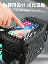Road and Mountain Bike Front Frame Bag, Bicycle Phone Bag, Storage Pouch, Cycling Hanging Bag, Handlebar Bag
