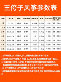 Wang Kuazi Weifang Large Triangle Umbrella Cloth Carbon Rod Kite for Adults, Easy to Fly in Light Breeze