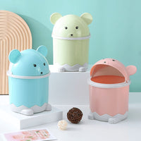 Mini Desktop Trash Can with Lid - Odor-Proof Waste Bin for Home, Office, Car, Bedroom